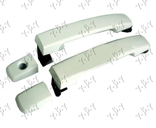 KVAKA PREDNJIH VRATA SPOLJASNJA CRNA - LEVO