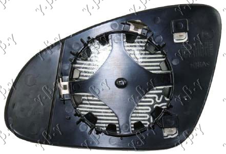 STAKLO RETROVIZORA SA GREJACEM (KONVEKSNO) - DESNO