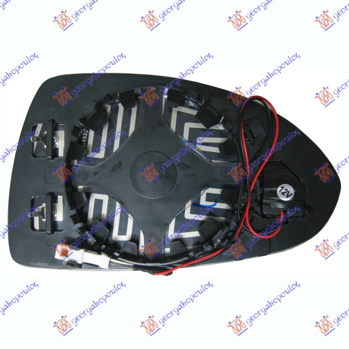 STAKLO RETROVIZORA SA GREJACEM (MRTAV UGAO) (ASFERICNO) - LEVO