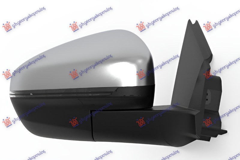 RETROVIZOR ELEKTRICNI SA GREJACEM HROM (ELEKTRO-SKLOPIV) (MIGAVAC) (SVETLO) (SEN