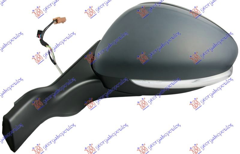 RETROVIZOR ELEKTRICNI SA GREJACEM PM (MIGAVAC) (7 PIN) (A KVALITET) (KONVEKSNO S - LEVO