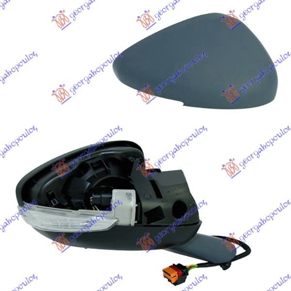 RETROVIZOR ELEKTRICNI SA GREJACEM PM (MIGAVAC) (SENZOR) (10 RUPA/8 PIN) (A KVALI - DESNO