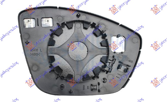 STAKLO RETROVIZORA SA GREJACEM (KONVEKSNO) - LEVO