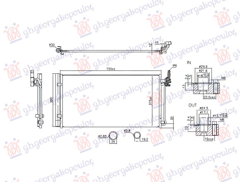 HLADNJKA KLIME 1.5 BENZIN/HIBRID (800x384) (NISSENS)