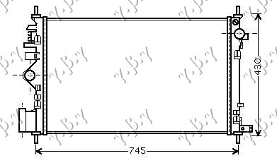 HLADNJAK MOTORA 2.0 TURBO (+AC) (68x40)