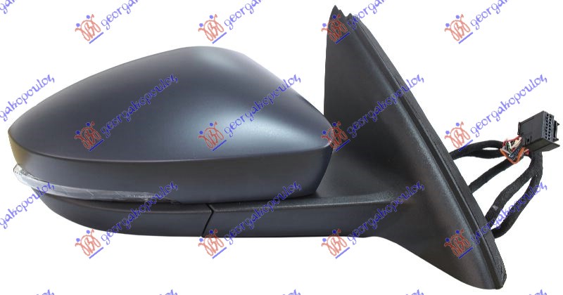 RETROVIZOR ELEKTRICNI SA GREJACEM PM (MIGAVAC) (A KVALITET) (KONVEKSNO STAKLO) - DESNO