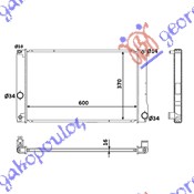 HLADNJAK MOTORA 1.8 HIBRID (AUTO) (60x35x16)