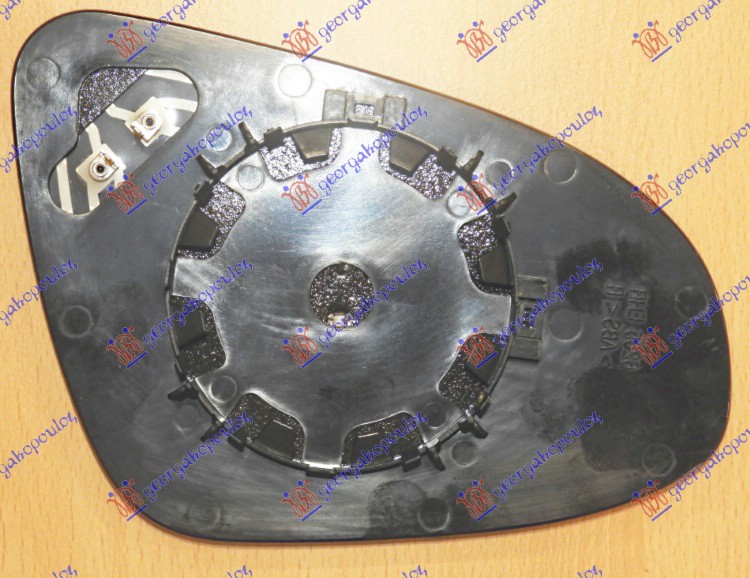 STAKLO RETROVIZORA SA GREJACEM (OKRUGLO KACENJE) (FRANCUSKA) (KONVEKSNO) - LEVO