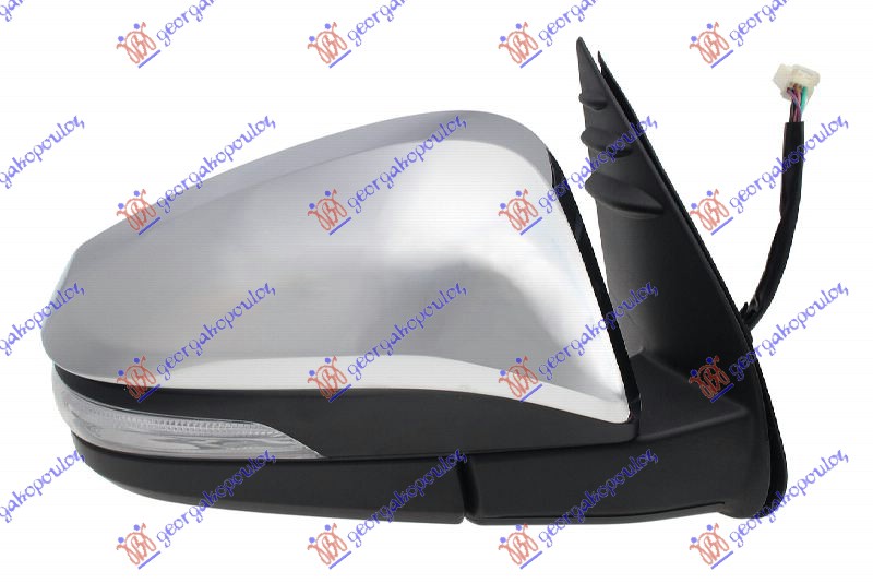 RETROVIZOR ELEKTRICNI HROM (ELEKTRO-SKLOPIV) (MIGAVAC) (KONVEKSNO STAKLO) - DESNO