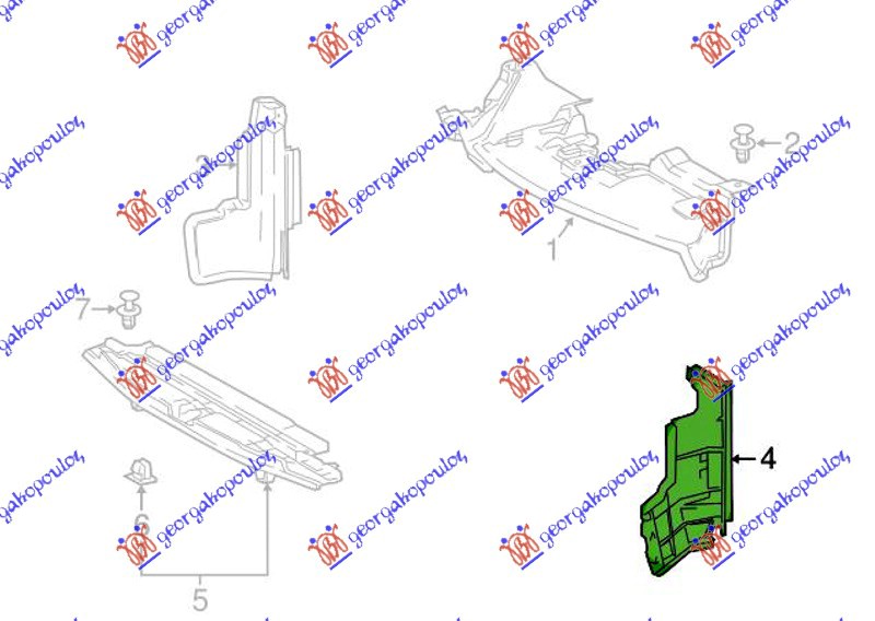 NOSAC HLADNJAKA VERTIKALNI PLASTICNI - LEVO