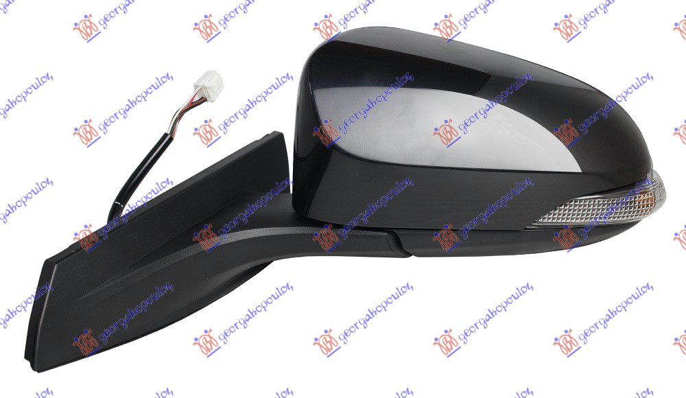 RETROVIZOR ELEKTRICNI SA GREJACEM PM (MIGVAC) (A KVALITET) (KONVEKSNO STAKLO) - LEVO