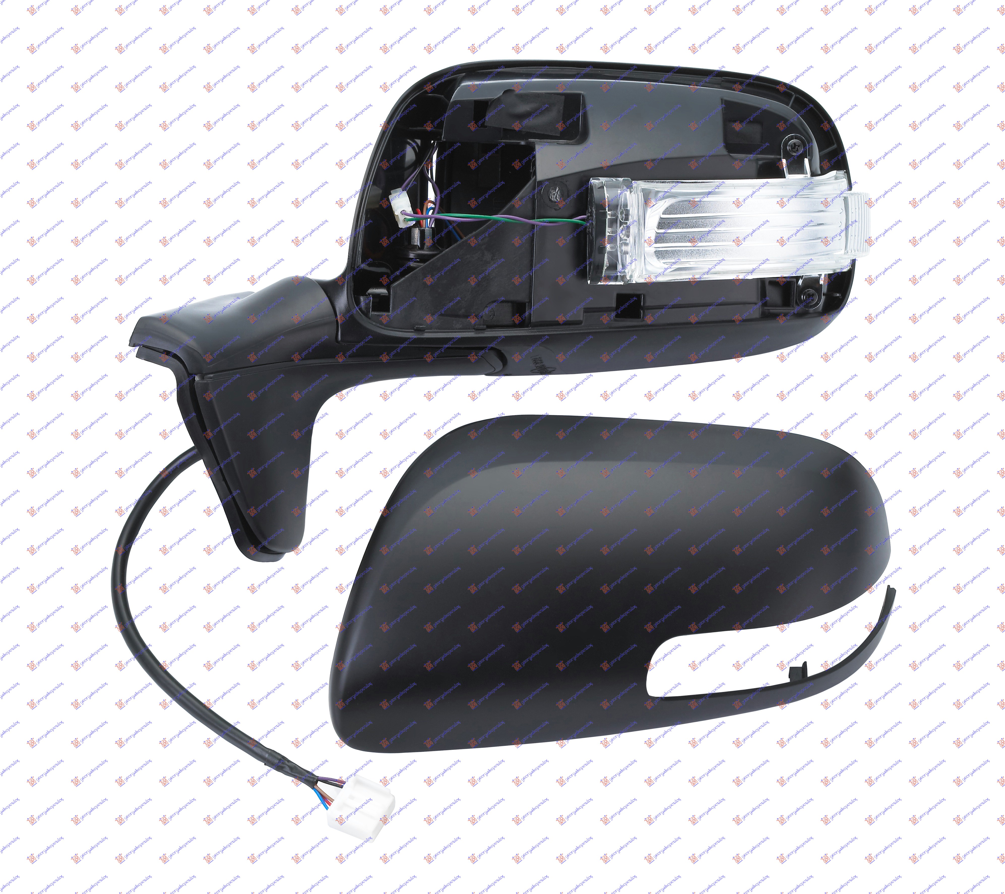 RETROVIZOR ELEKTRICNI PM (MIGAVAC) (KONVEKSNO STAKLO) - LEVO