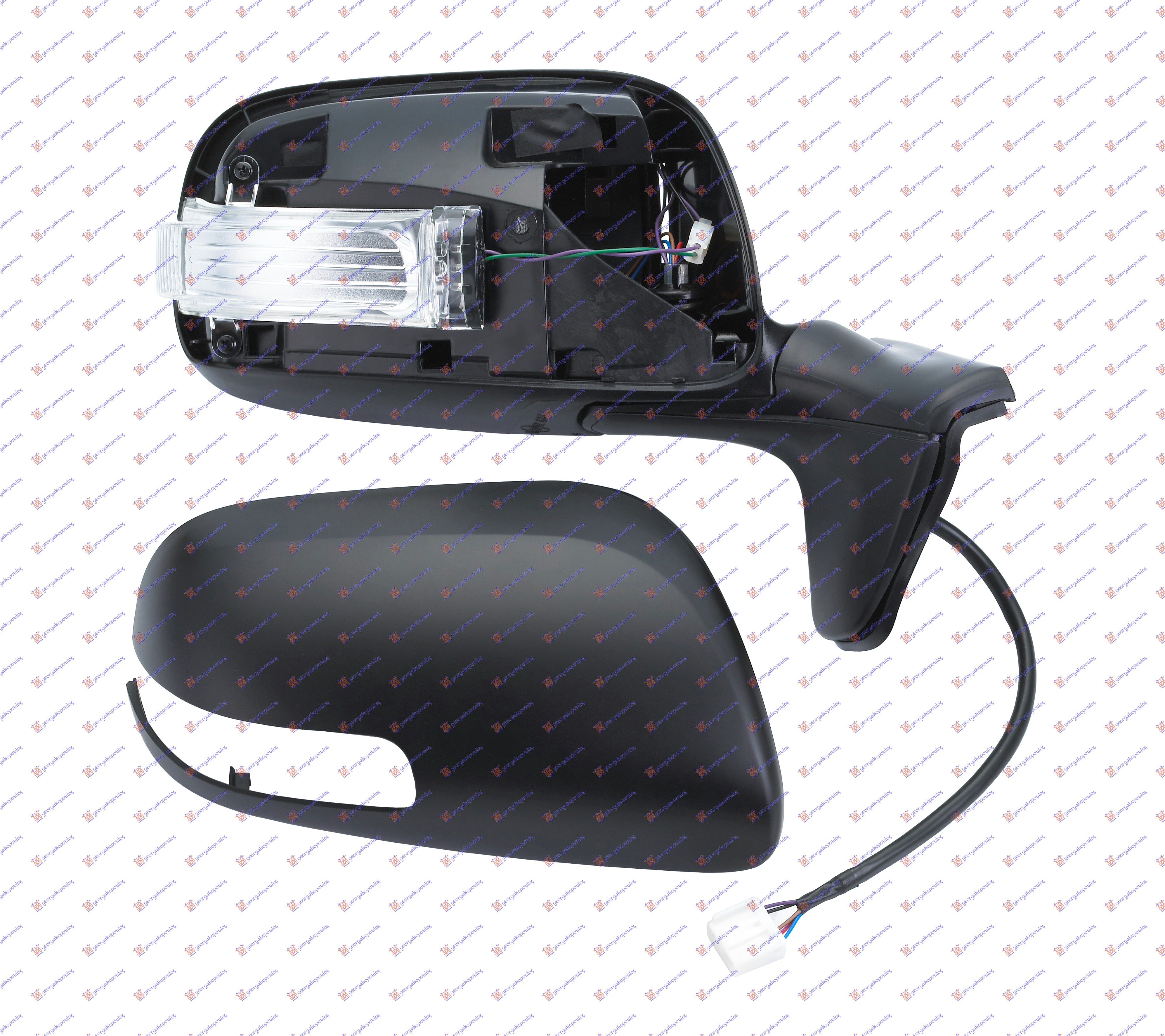 RETROVIZOR ELEKTRICNI PM (ELEKTRO-SKLOPIV) (MIGAVAC) (KONVEKSNO STAKLO) - DESNO