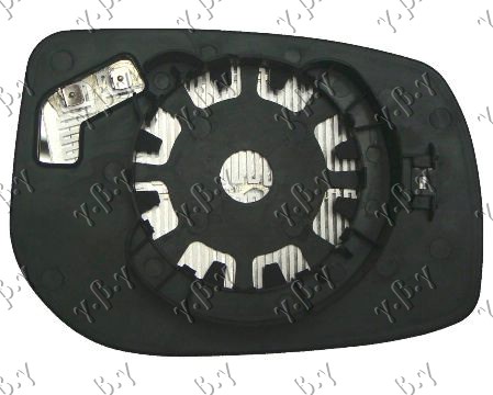 STAKLO RETROVIZORA SA GREJACEM - LEVO