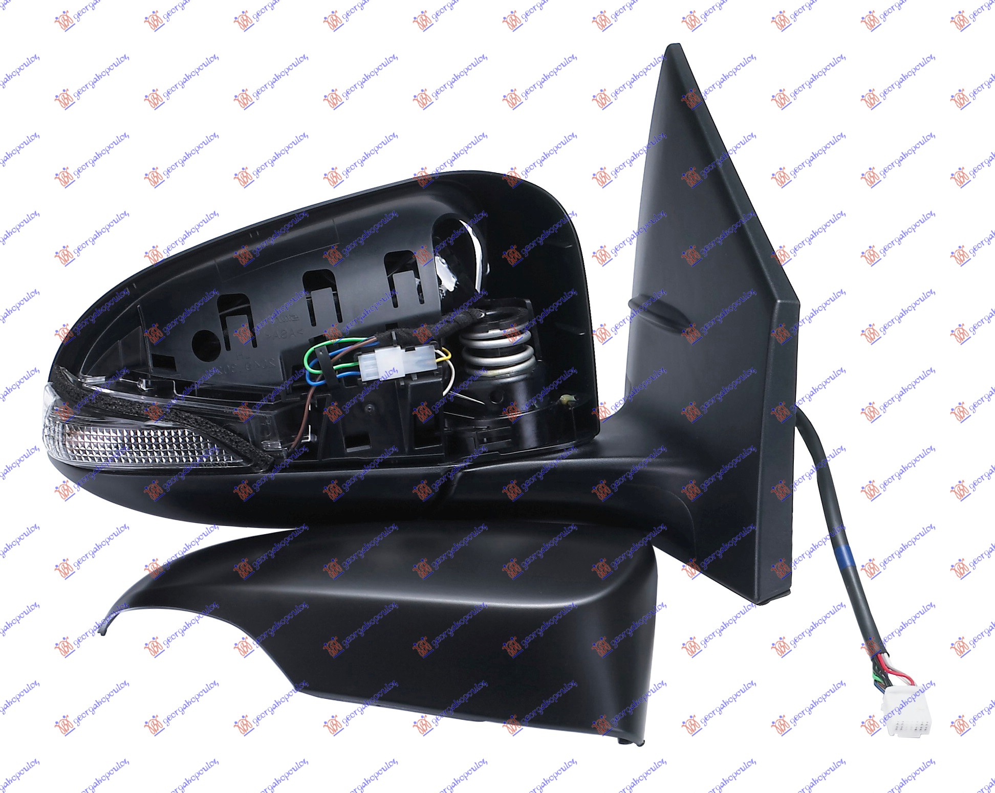 RETROVIZOR ELEKTRICNI SA GREJACEM PM (MIGAVAC) (KONVEKSNO STAKLO) - DESNO