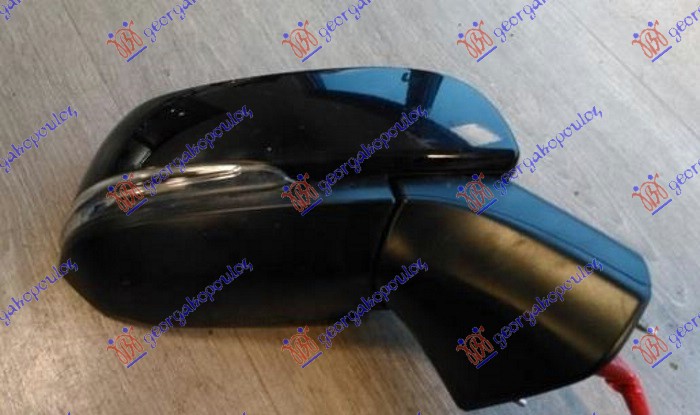 RETROVIZOR ELEKTRICNI SA GREJACEM PM (ELEKTRO-SKLOPIV) (MIGAVAC) (11 OTV/8 PIN)  - DESNO