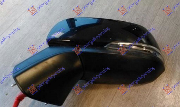 RETROVIZOR ELEKTRICNI SA GREJACEM PM (ELEKTRO-SKLOPIV) (MIGAVAC) (11 OTV/8 PIN)  - LEVO