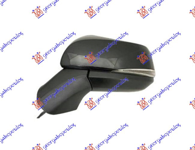 RETROVIZOR ELEKTRICNI SA GREJACEM (ELEKTRO-SKLOPIV) (MIGAVAC) (SVETLO) (MRTAV UG - LEVO