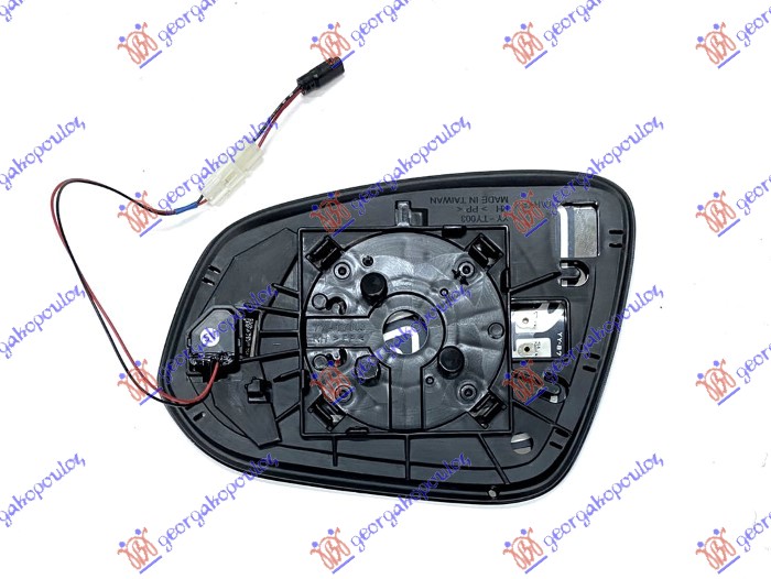 STAKLO RETROVIZORA SA GREJACEM (MRTAV UGAO) (KONVEKSNO) - DESNO