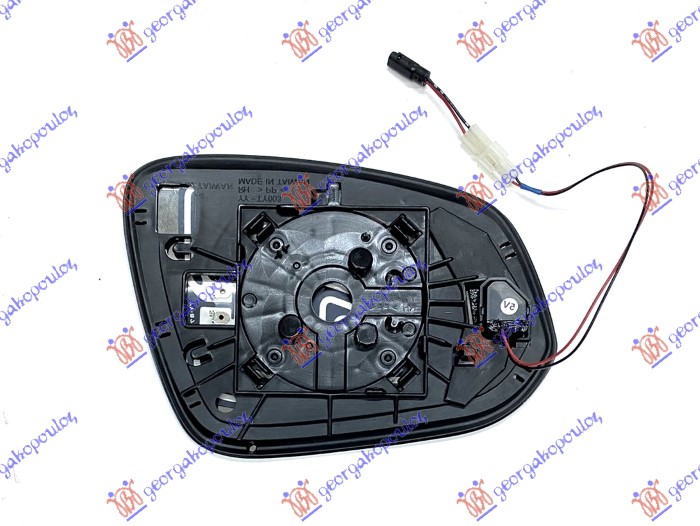 STAKLO RETROVIZORA SA GREJACEM (MRTAV UGAO) (KONVEKSNO) - LEVO