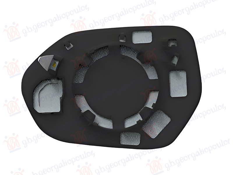 STAKLO RETROVIZORA SA GREJACEM (KONVEKSNO) - DESNO