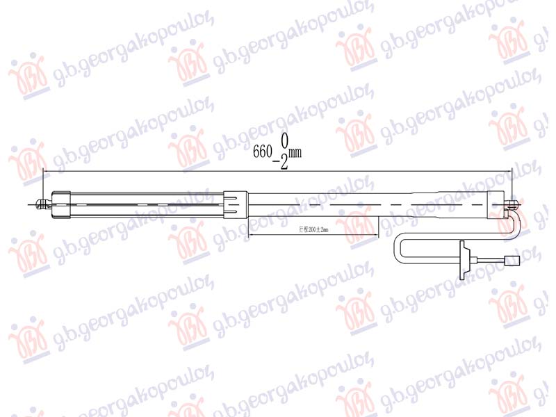 AMORTIZER GEPEK VRATA ELEKTRICNI