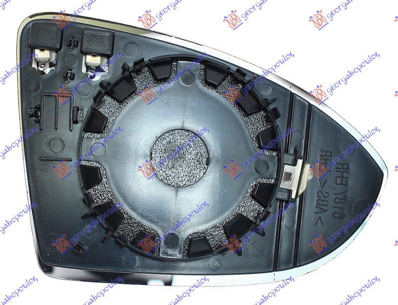 STAKLO RETROVIZORA SA GREJACEM (KONVEKSNO) - DESNO