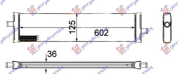 HLADNJAK MOTORA DODATNI 3.0 TSi HIBRID BENZIN (500x120x26) 