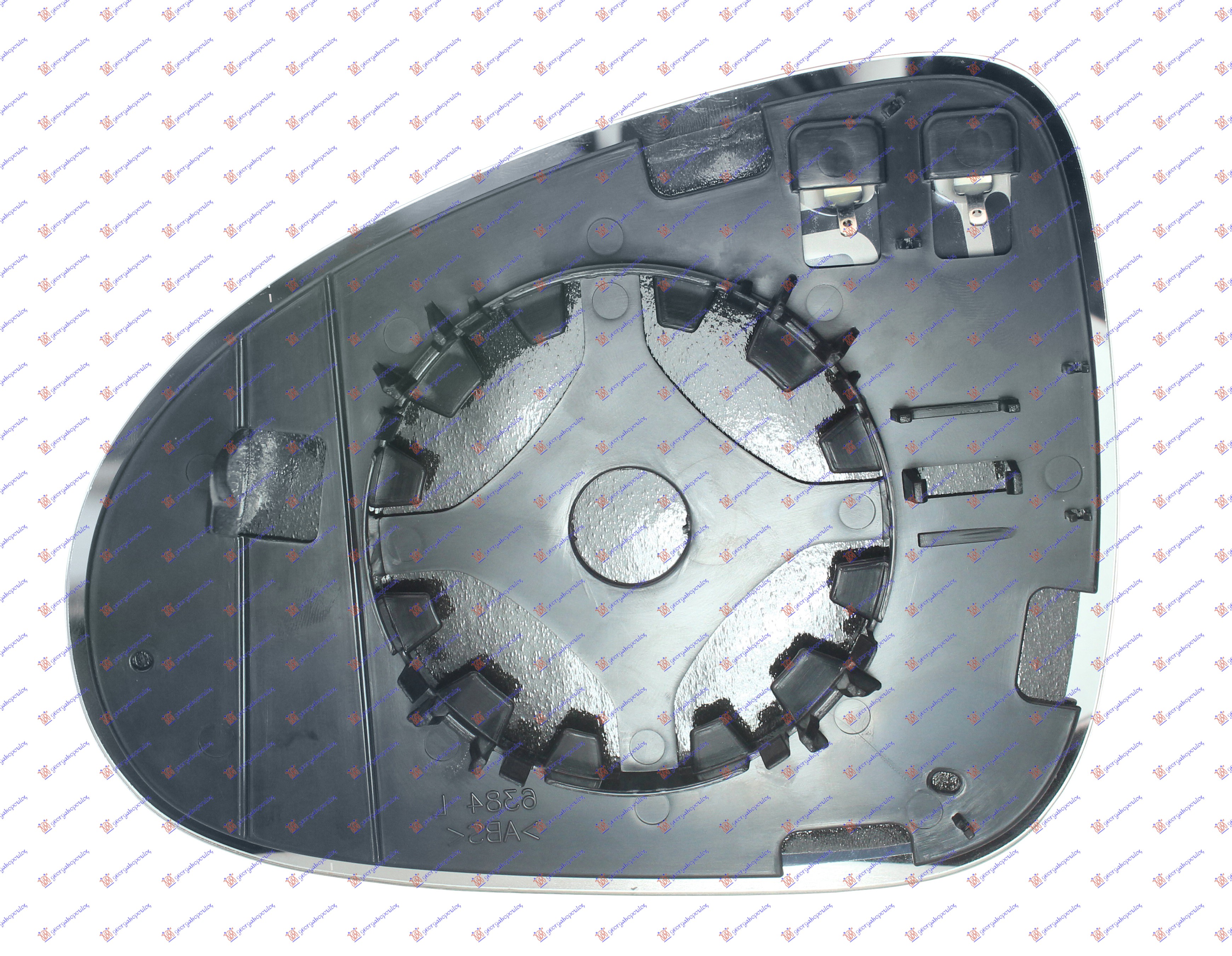 STAKLO RETROVIZORA SA GREJACEM (ASFERICNO) - DESNO