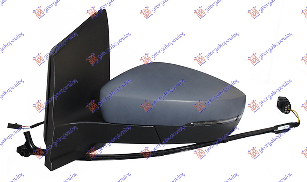 RETROVIZOR MEHANICKI SA SAJLOM PM (MIGAVAC) (CIP RADIO ANTENE) (4 PIN) (A KVALIT - LEVO