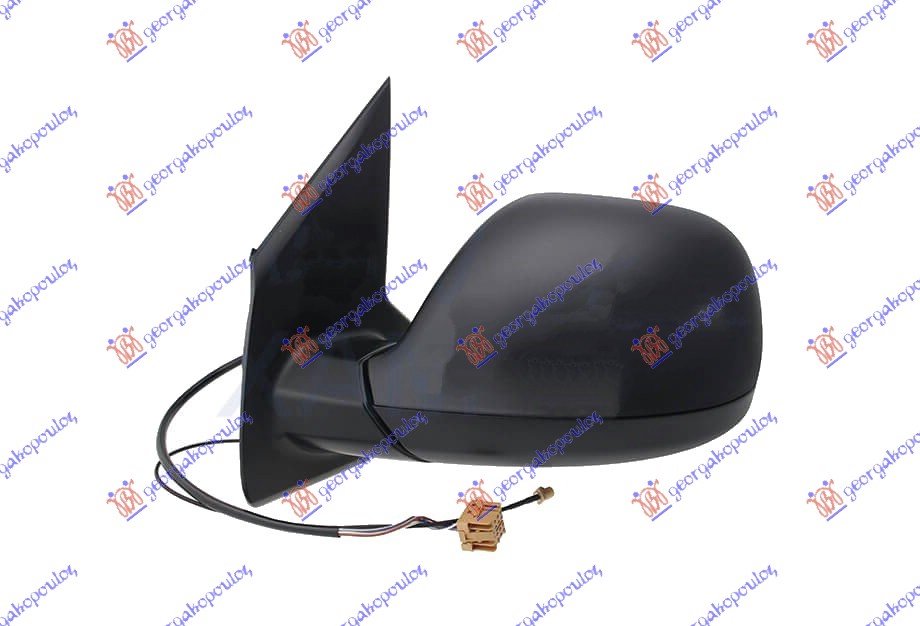 RETROVIZOR ELEKTRICNI SA GREJACEM (A KVALITET) (ASFERICNO STAKLO) - LEVO