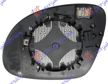 STAKLO RETROVIZORA SA GREJACEM (KONVEKSNO) - DESNO