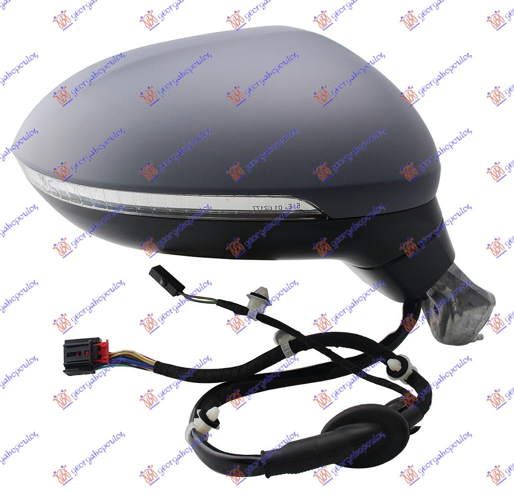 RETROVIZOR ELEKTRICNI SA GREJACEM PM (MIGAVAC) (SVETLO) (NADGLEDANJE TRAKE) (A K - DESNO