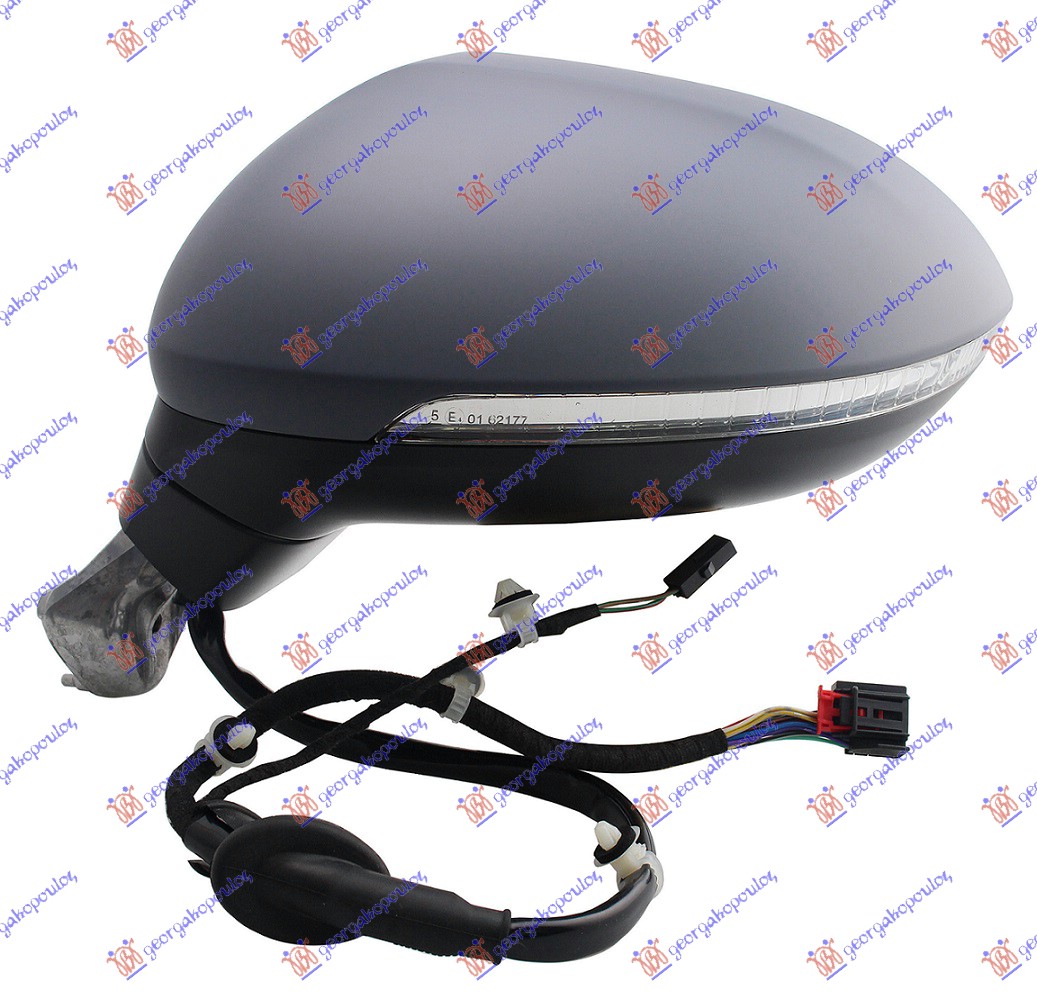 RETROVIZOR ELEKTRICNI SA GREJACEM PM (MIGAVAC) (SVETLO) (NADGLEDANJE TRAKE) (A K - LEVO