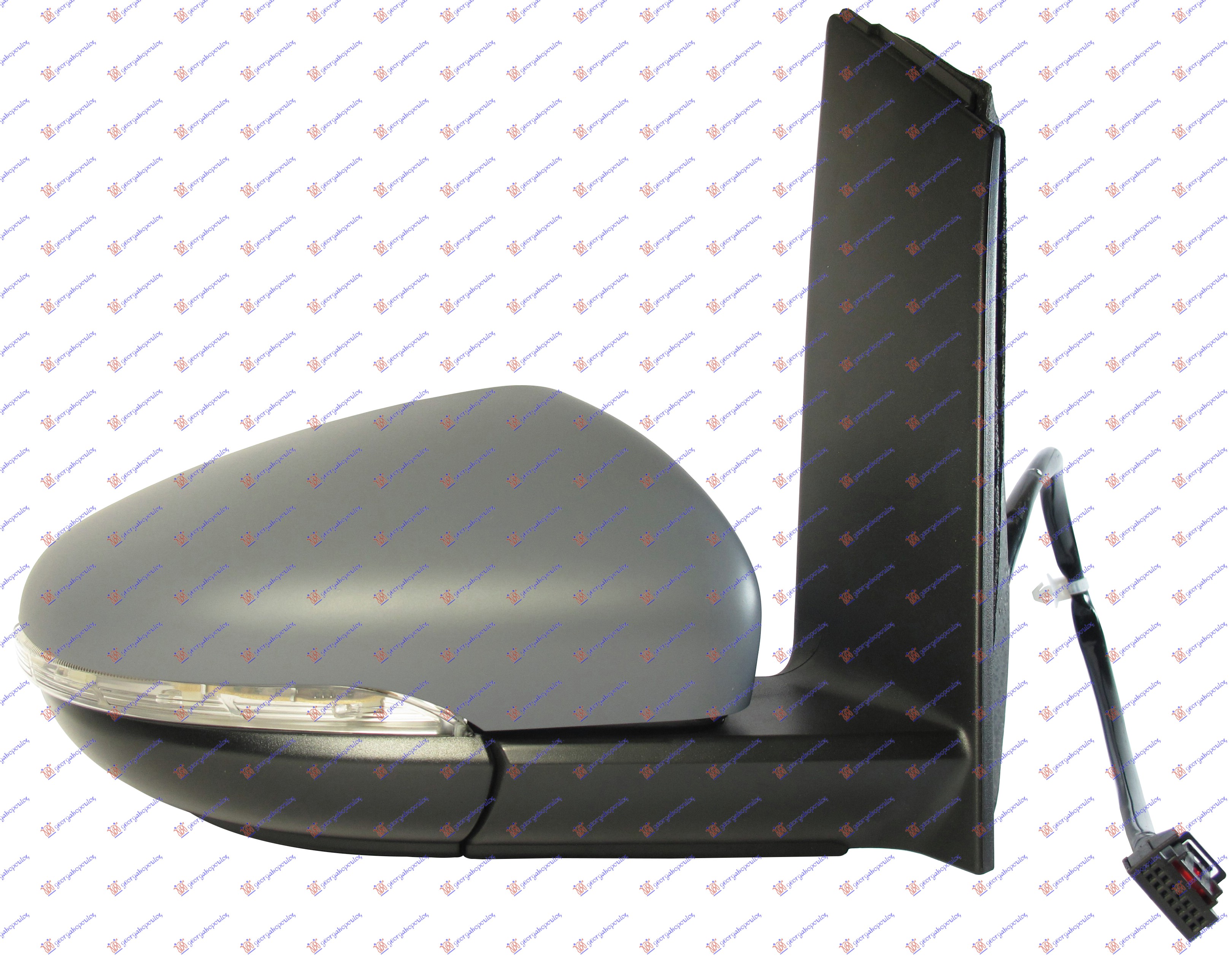 RETROVIZOR ELEKTRICNI SA GREJACEM PM (MIGAVAC) (A KVALITET) (KONVEKSNO STAKLO) - DESNO