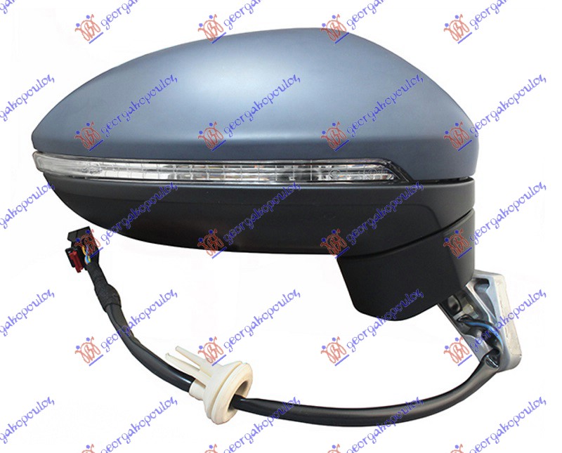 RETROVIZOR ELEKTRICNI SA GREJACEM PM (MIGAVAC) (A KVALITET) (KONVEKSNO STAKLO) - DESNO