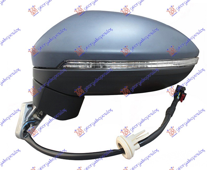 RETROVIZOR ELEKTRICNI SA GREJACEM PM (MIGAVAC) (A KVALITET) (ASFERICNO STAKLO) - LEVO