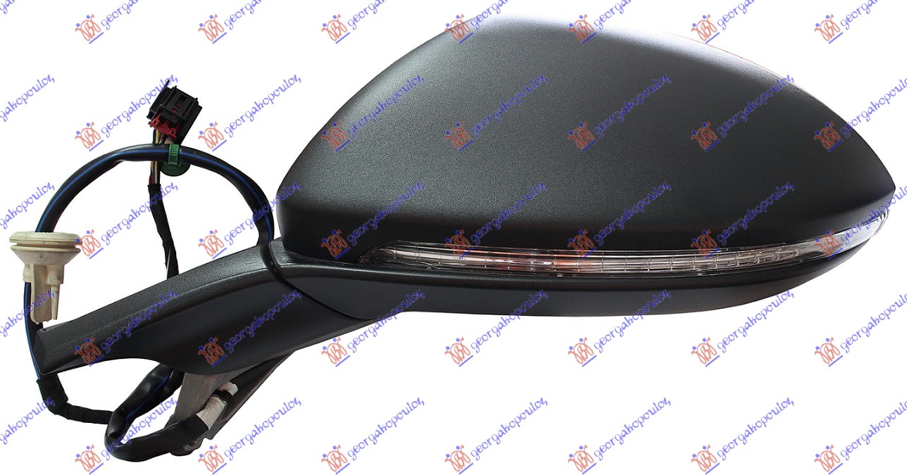 RETROVIZOR ELEKTRICNI SA GREJACEM PM (MIGAVAC) (SVETLO) (MEMORIJA) (A KVALITET)  - LEVO