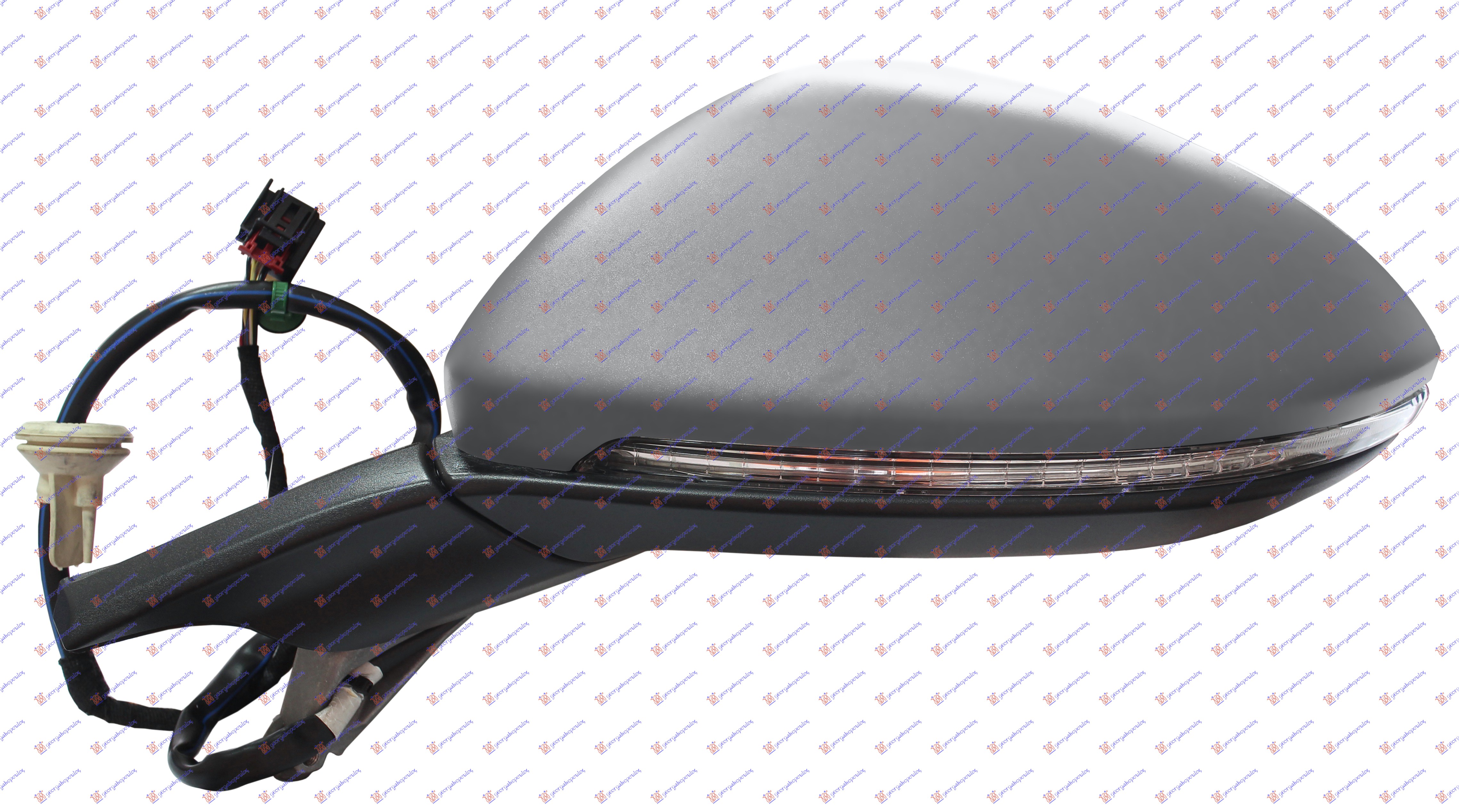 RETROVIZOR ELEKTRICNI SA GREJACEM PM (MIGAVAC) (A KVALITET) (ASFERICNO STAKLO) - LEVO