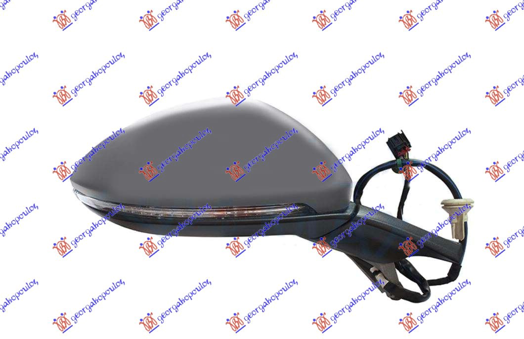 RETROVIZOR EL. SA GREJ. PM (ELEK-SKLOPIV) (MIG) (SVETLO) (MRTAV UGAO) (MEMORIJA) - DESNO