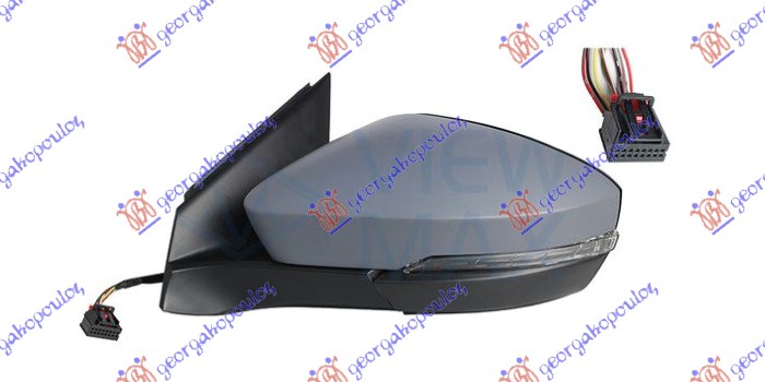 RETROVIZOR ELEKTRICNI SA GREJACEM PM (MIGAVAC) (MRTAV UGAO) (8 PIN) (A KVALITET)