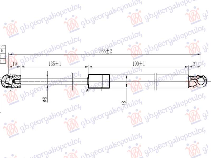 AMORTIZER HAUBE (365L-200N)