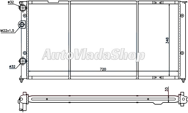 HLADNJAK VW PASSAT 88-93 19TD AC+ / 28VR6 AC+  91-93