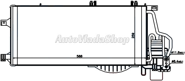 HLADNJAK KLIME 1.3/1.7 CDTI (54x26) 03-