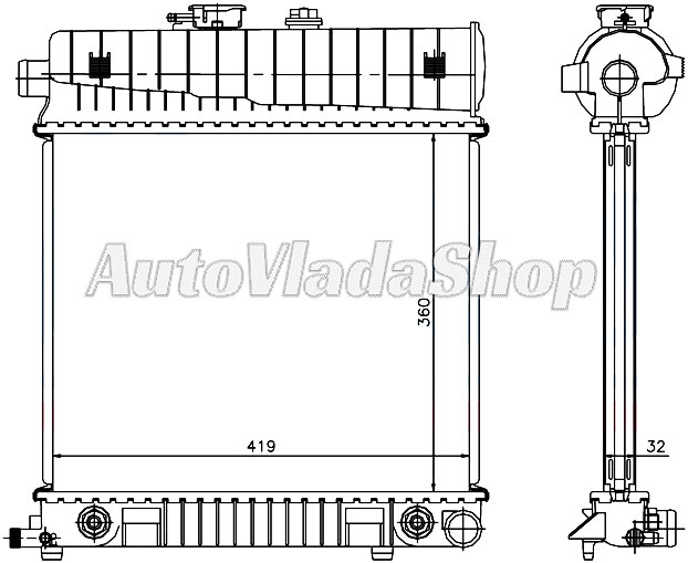 HLADNJAK MERCEDES 202 18-20-23 / MERC 210 20-23 M/A