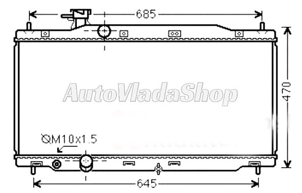 HLADNJAK MOTORA (325x658x16)