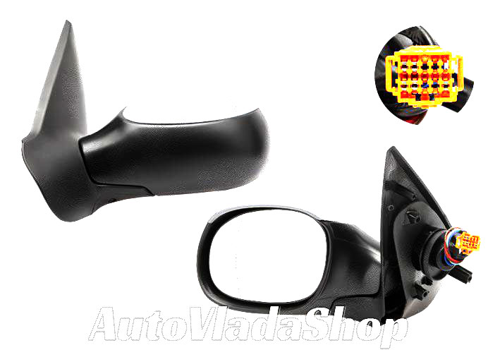 RETROVIZOR ELEKTRICNI SA GREJACEM PM (CABRIO) 03- (ASFERICNO STAKLO) - LEVO