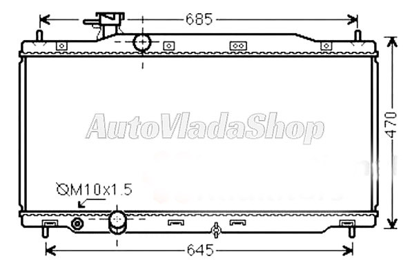 HLADNJAK MOTORA 2.0 BENZIN (MAN) (40x73.3x16)