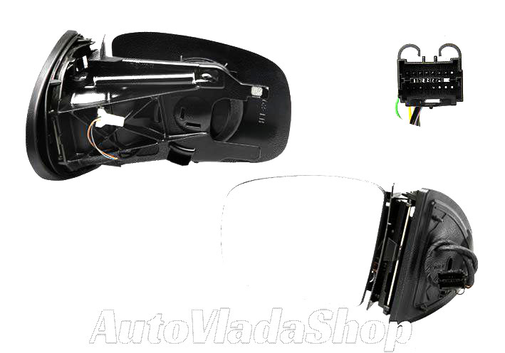 RETROVIZOR (BEZ POKLOPCA SA MIGAVCEM) ELEKTRICNI SA GREJACEM -08 (A KVALITET) - DESNO