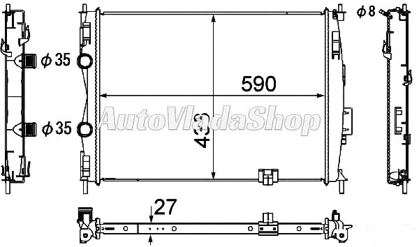 HLADNJAK NISSAN QASHQA 07- 1.6 16V-20i 16V M/A